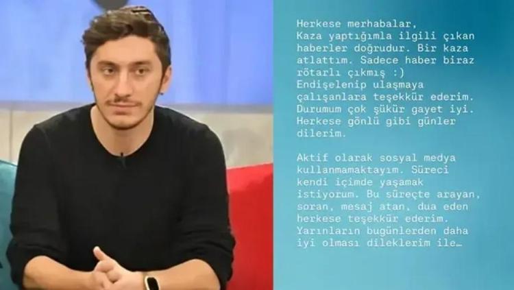 BİR KAZA ATLATTIM