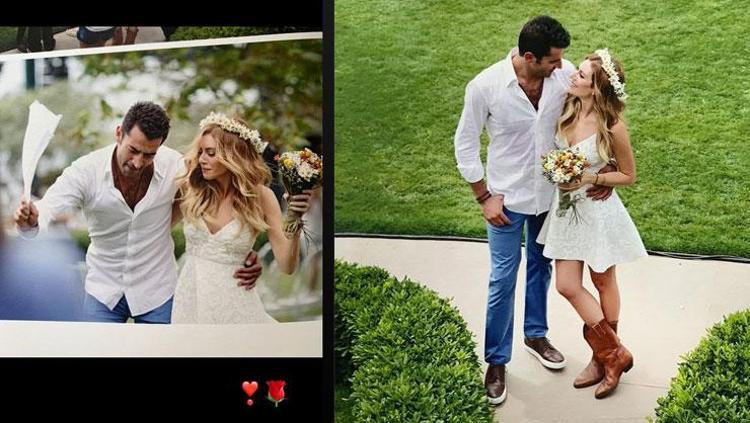 Evliliklerinin 10. yılı Sinem Kobal art arda paylaşım yaptı