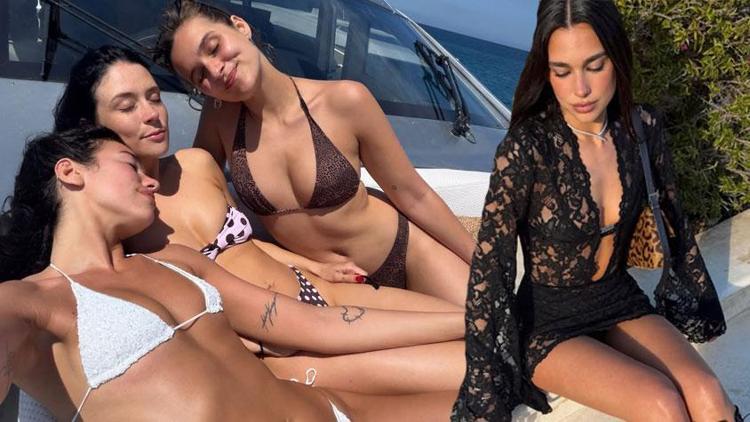 Dua Lipadan peş peşe tatil pozları Maksimum keyif modu