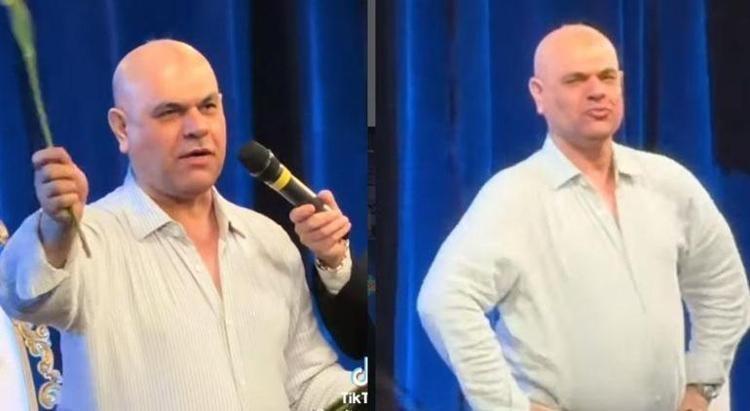 Ajdar Kaos Showda çileden çıktı Önce yuh çekin lan diyerek bağırdı, sonra çiçek fırlattı