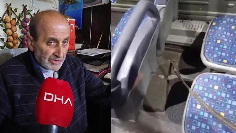 Fatihte dehşet İnşaat demiri İETT otobüsünün altını deldi Yolcu yaralandı