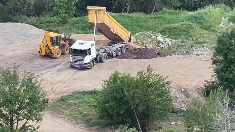 Sit alanına kaçak hafriyat baskını Şirket sahibi tutuklandı