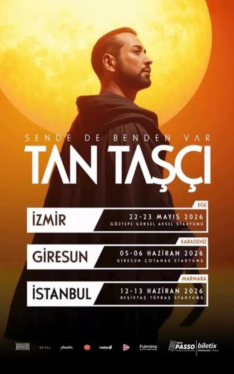 Tan Taşçının stat turnesi başlıyor Bu hafta İzmirde