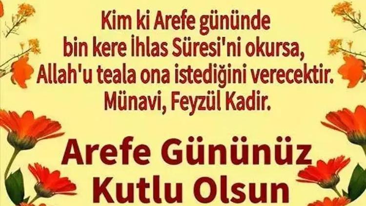KISA VE ANLAMLI AREFE MESAJLARI