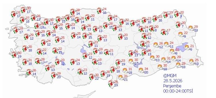 PROF. DR. ŞEN: PERŞEMBE GÜNÜ TÜRKİYENİN TAMAMINDA YAĞMUR VAR