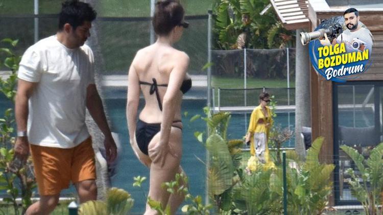 Fahriye Evcen ve Burak Özçivit Gümüşlükteki yazlıklarında sezonu açtı
