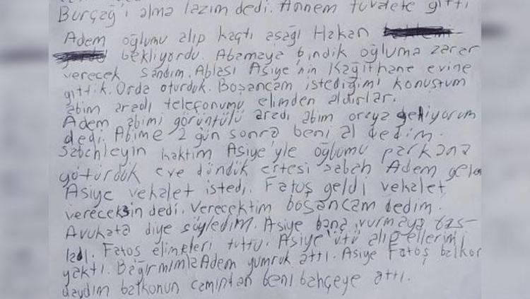 MAHKEMEDE YAZILI OLARAK HÂKİME SESLENDİ