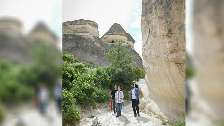 Paşabağlarından Meryem Ana Kilisesine Yunanistan Kültür Bakanı Kapadokyanın hazinelerini gezdi
