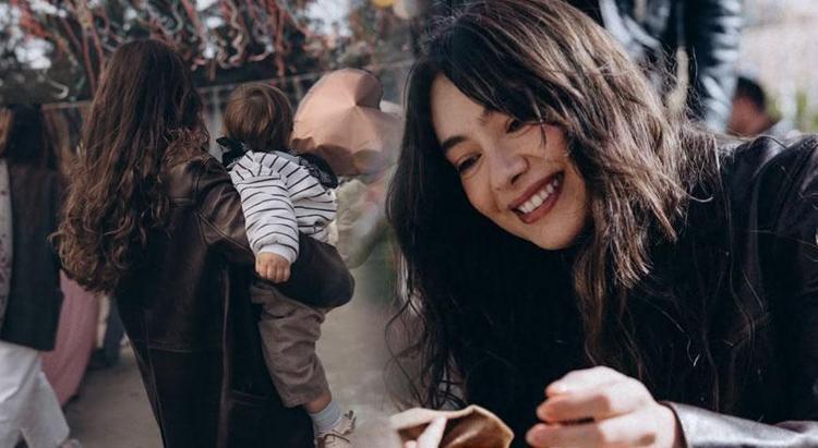 Neslihan Atagülden minik oğlu ile alışveriş turu