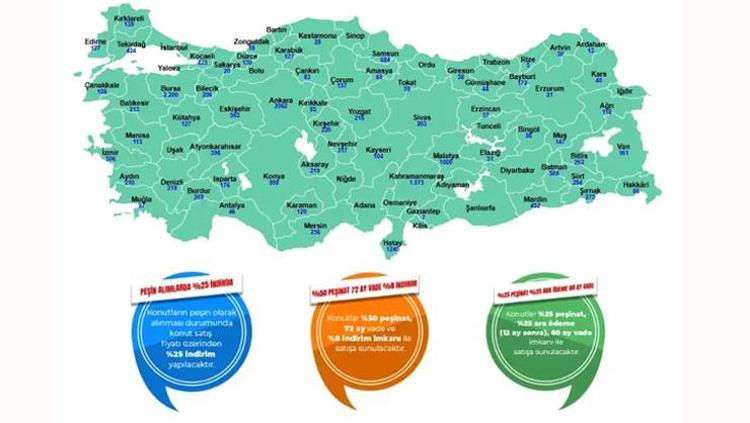 TOKİNİN 20 BİN KONUTU HANGİ İLLERDE SATIŞA SUNULACAK