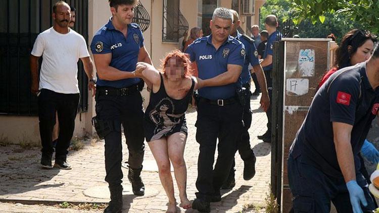 Komşuları ihbar etti, yakalanınca sinir krizi geçirdi Evden zorla çıkarıldı