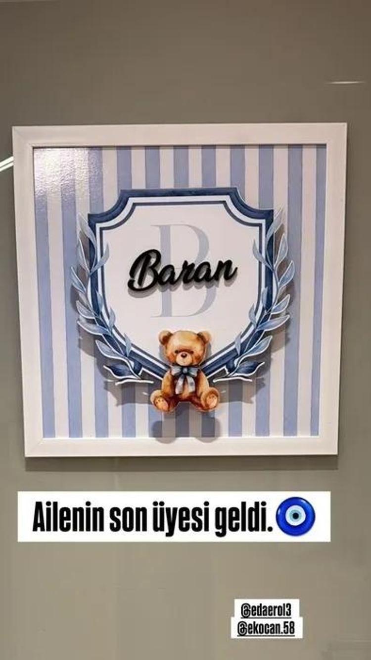 Esra Erol teyze oldu Eda Erol oğlunu kucağına aldı