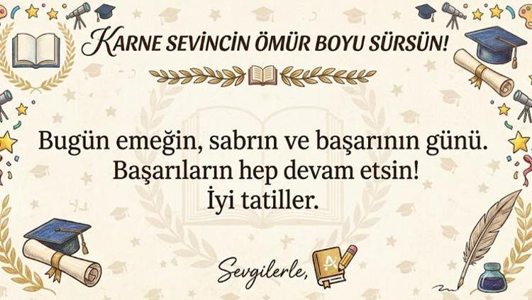 WHATSAPP İÇİN KARNE GÜNÜ MESAJLARI