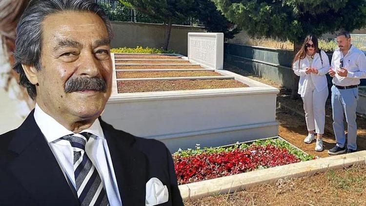 Kadir İnanır’ın mezarı çiçeklerle donatıldı.