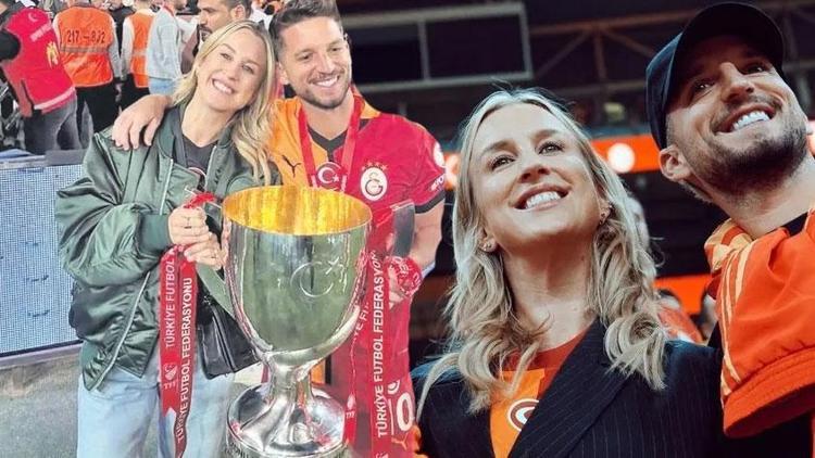 Galatasarayın Belçikalı yıldızı Dries Mertens ve eşi Kat Kerkhofsun İstanbul aşkı başka bir boyuta taşındı