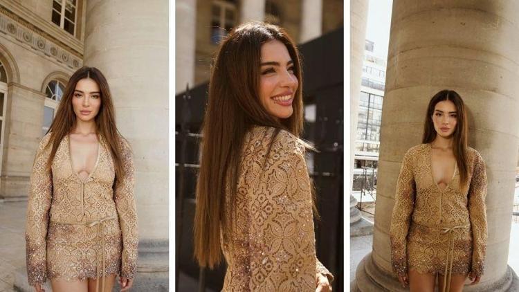 Melisa Aslı Pamuk Paris Moda Haftası’na güzelliğiyle damga vurdu