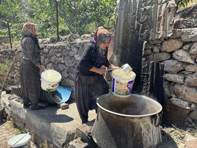 Tek bir gramı bile ziyan edilmiyor Tepsilerle güneşe serilen doğal şifa kaynağının zorlu yolculuğu