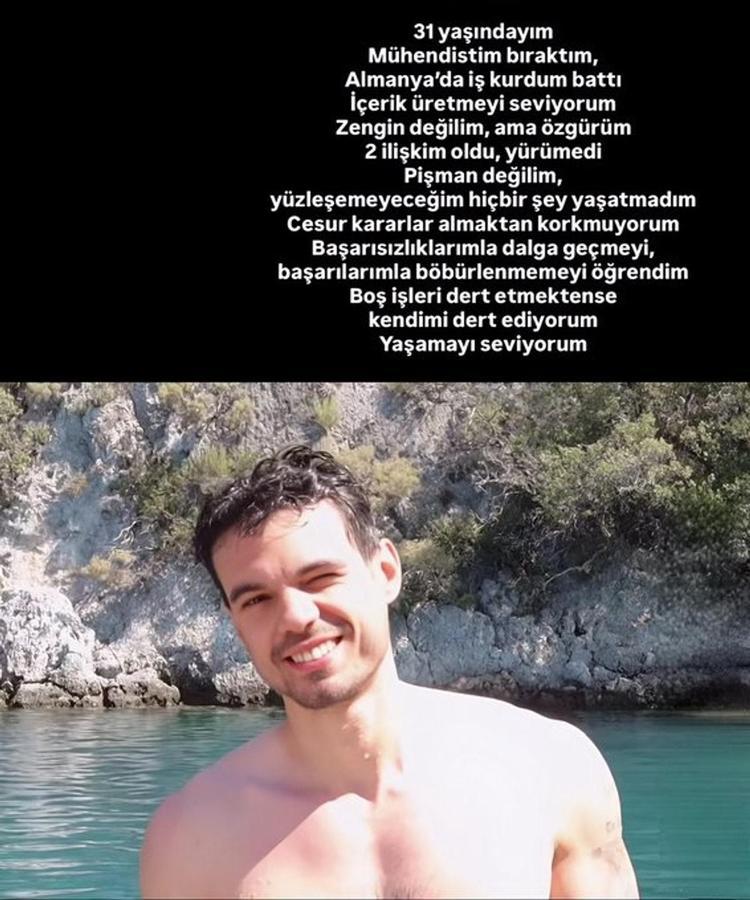 Manifest grubunun üyesi Mina Solakın sevgilisi Tuna Gezginden kafa karıştıran paylaşım