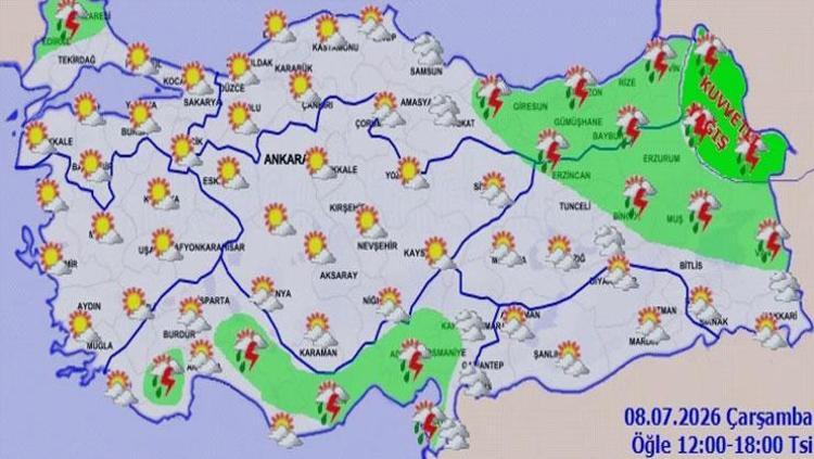 İstanbula gök gürültülü yağış geliyor Meteoroloji saat vererek uyardı: 4 il için sarı kodlu alarm