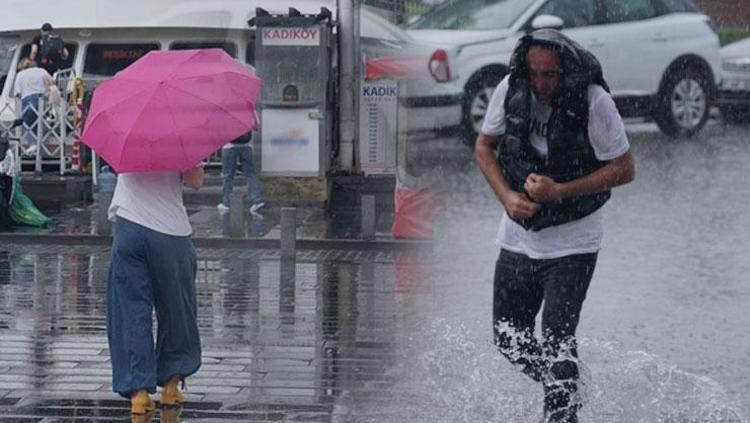 İstanbula gök gürültülü yağış geliyor Meteoroloji saat vererek uyardı: 4 il için sarı kodlu alarm