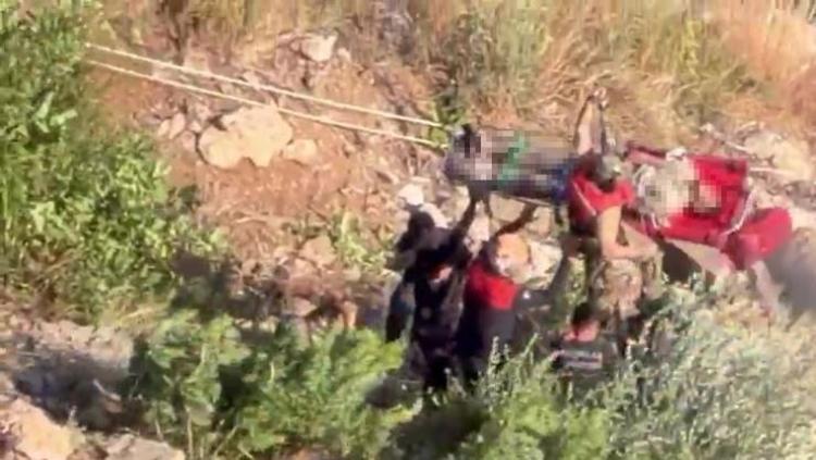 ​400 metrelik uçurumda 7 saatlik seferberlik Helikopter yetişti ama acı haber geldi