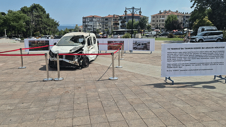 15 Temmuzun sessiz tanığı İşte tankın namlusunun saplandığı araç