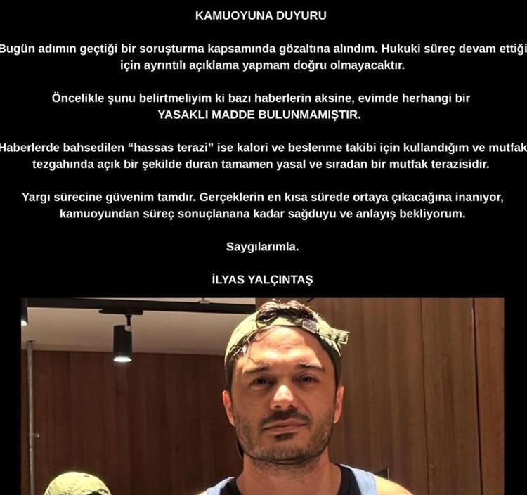 İLYAS YALÇINTAŞTAN İLK AÇIKLAMA