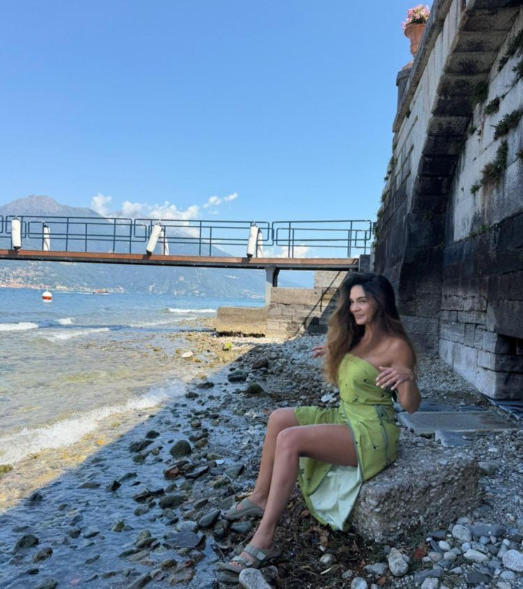 Ebru Şahinden Como Gölü pozları