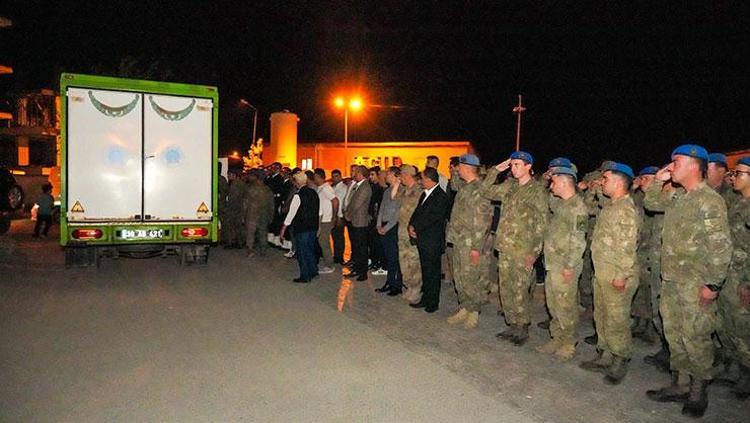 4135 metrede acı son Emekli astsubay Yüksel Işık için askeri tören düzenlendi