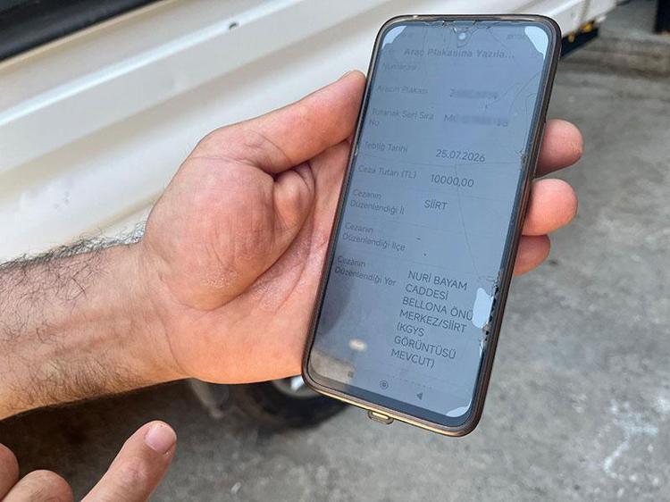 İzmirden çıkmayan kamyonete Siirtte ters yön cezası Plaka benzerliği şoku