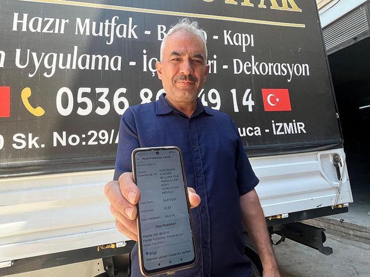 İzmirden çıkmayan kamyonete Siirtte ters yön cezası Plaka benzerliği şoku