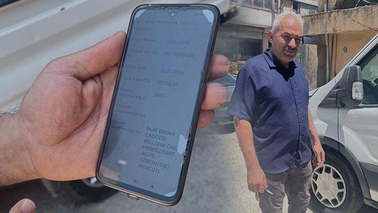 İzmirden çıkmayan kamyonete Siirtte ters yön cezası Plaka benzerliği şoku