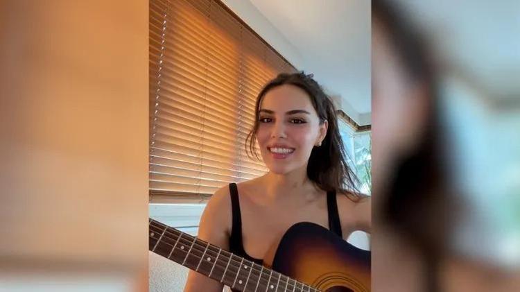 Sevgilisi Murat Dalkılıça rakip oldu Özgü Kaya sesiyle büyüledi