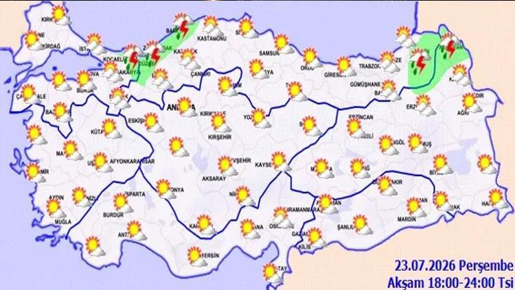 Meteoroloji alarm verdi Cumartesi gününe dikkat: Çok kuvvetli yağış kapıda