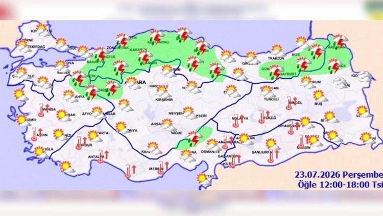 Meteoroloji alarm verdi Cumartesi gününe dikkat: Çok kuvvetli yağış kapıda