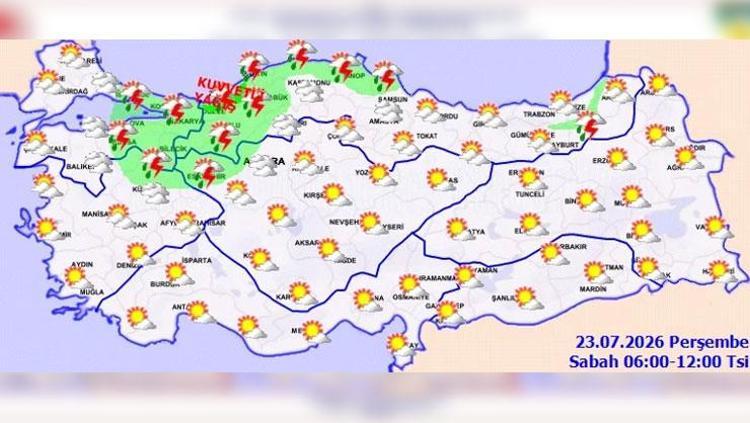 Meteoroloji alarm verdi Cumartesi gününe dikkat: Çok kuvvetli yağış kapıda