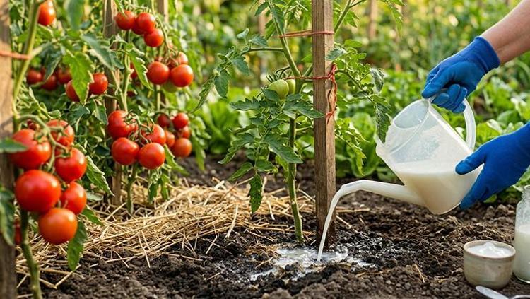 Bahçıvanların sakladığı o sır ortaya çıktı Domates köklerine 1 kaşık kadar dökmeniz yeterli