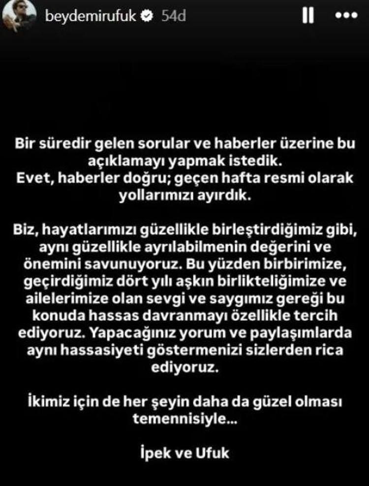 Ufuk Beydemir eski eşi İpek Filiz Yazıcı ve yeni sevgilisini hedef aldı Zehir zemberek yorum
