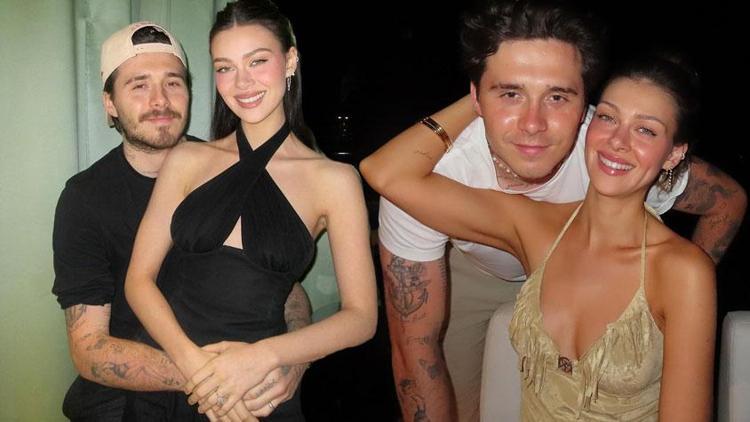 Uğruna ailesini karşısına almıştı Brooklyn Beckhamdan Nicola Peltze romantik kutlama