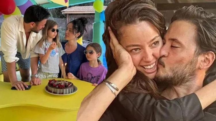 Pelin Akil ve Anıl Altan kızlarıyla Marmariste tatilde