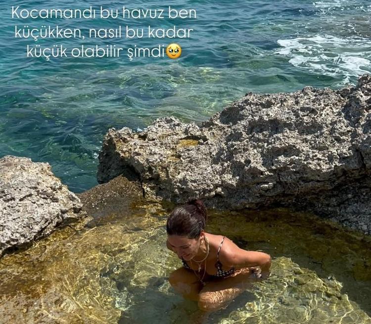 20 kilo vererek iğne ipliğe döndü Bergüzar Korelden bikinili pozlar