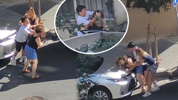 Sokak ortasında evlat dehşeti Üvey ablasıyla bir olup öz annesini darp etti