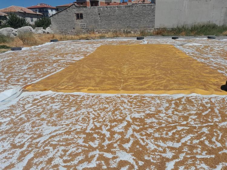 Kazanlarda saatlerce kaynatılıyor Kışlık bulgur için hummalı mesai başladı