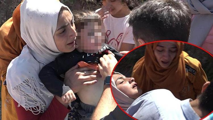Kaybolan çocuğuna kavuşan anne sevinçten bayıldı