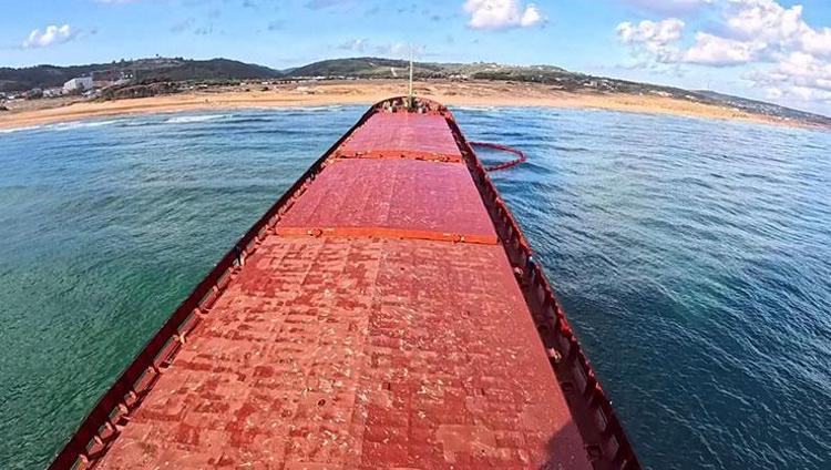 Saldırıya uğrayan Rus gemisinin içi ilk kez görüntülendi