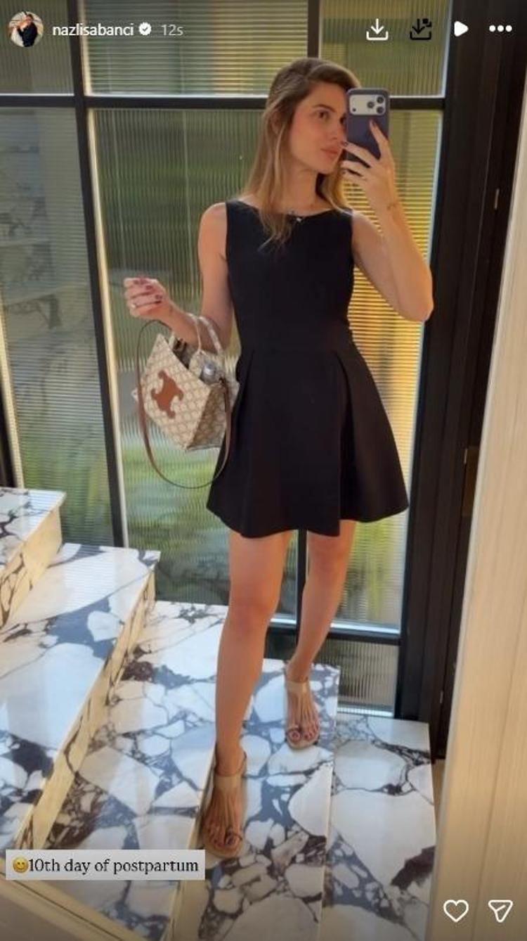 İkinci kez anne olan Nazlı Sabancının fit hali dikkat çekti