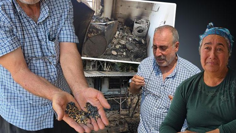 Astım krizi hayatlarını kurtardı, 20 yıllık birikim kül oldu ‘Yalan dünyanın cennetiydi’