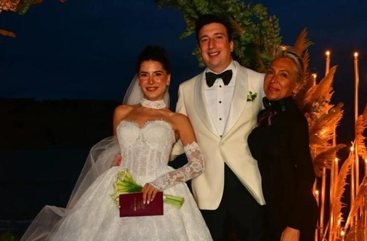 Celal Can Algül lise aşkıyla evlendi Ünlü isimler düğüne akın etti