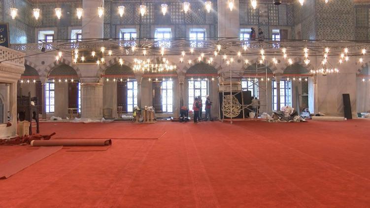Sultanahmet Camiinde 5 yıl süren restorasyonda sona gelindi