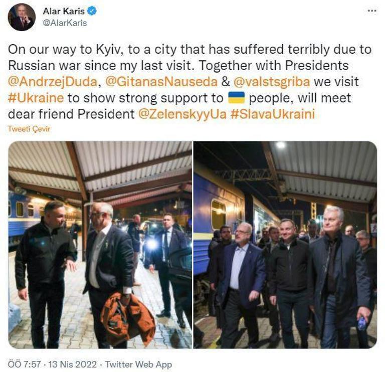4 AB ülkesi liderinden Kieve ziyaret